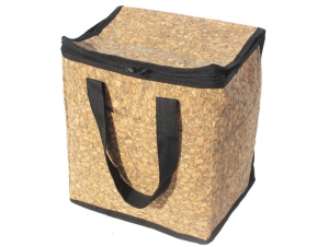 Cork leather pattern aluminum foil insulated lunch bag